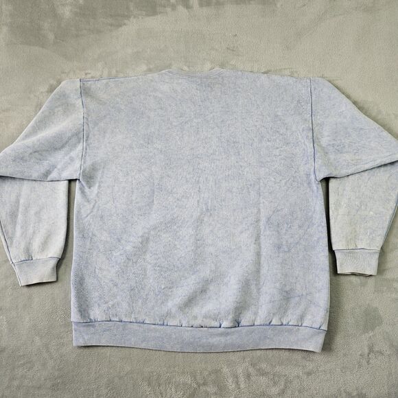 Vintage Walt Disney World Mickey Mouse Pullover Sweatshirt Y2K 90s OSFA Blue - Picture 16 of 16